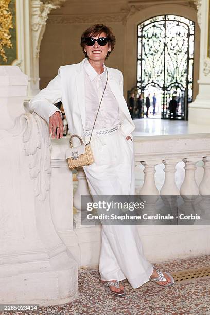 Ines de la Fressange attends the Chanel Haute Couture Fall/Winter 2026/2027 show as part of Paris Fashion Week on July 07, 2026 in Paris, France.