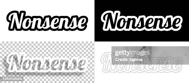 nonsense - text for design. blank, white and black backgrounds - line text - basic instinct stock illustrations