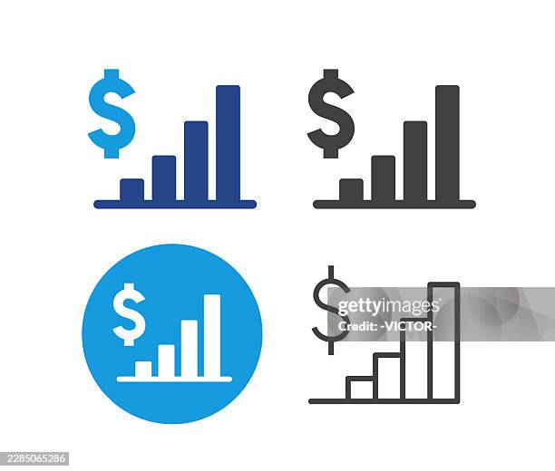 chart and growth - illustration icons - mission statement stock illustrations