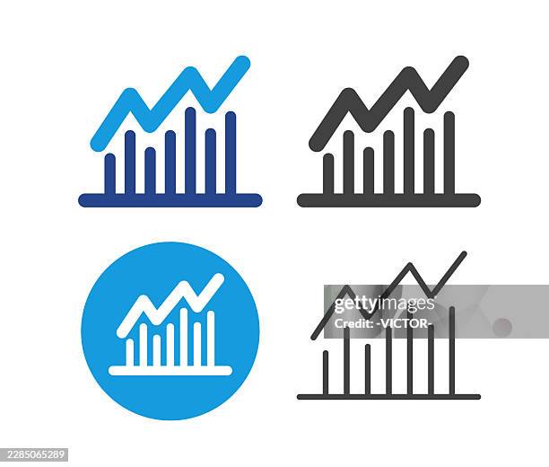 chart and growth - illustration icons - mission statement stock illustrations