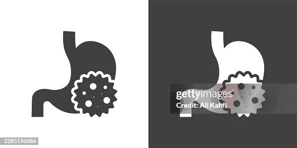 Stomach Infection glyph solid icon. Solid icon that can be applied anywhere, simple, pixel perfect and modern style Stomach Infection glyph solid icon. Solid icon that can be applied anywhere, simple, pixel perfect and modern style