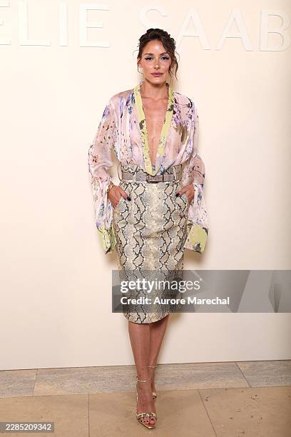 Olivia Palermo attends the Elie Saab Haute Couture Fall/Winter 2026/2027 show as part of Paris Fashion Week on July 08, 2026 in Paris, France.