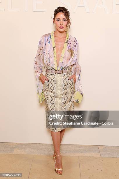 Olivia Palermo attends the Elie Saab Haute Couture Fall/Winter 2026/2027 show as part of Paris Fashion Week on July 08, 2026 in Paris, France.
