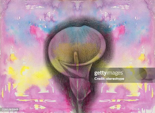simle lily - foraging stock illustrations
