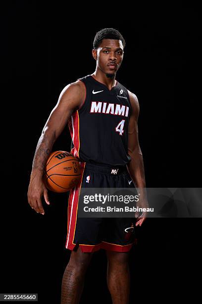 Ryan Conwell of the Miami Heat poses for a portrait during the 2026 NBA Rookie Photo Shoot on July 14, 2026 at the University of Nevada, Las Vegas...
