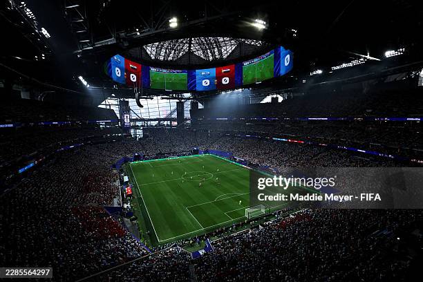 General view of kick off during the FIFA World Cup 2026 Round of 16 match between Argentina and Egypt at Atlanta Stadium on July 07, 2026 in Atlanta,...