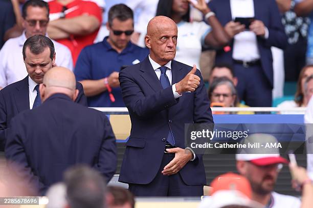 Fifa chief refereeing officer Pierluigi Collina during the FIFA World Cup 2026 Quarter Final match between Norway and England at Miami Stadium on...