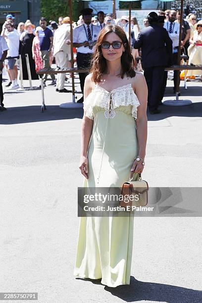 Jenna Coleman during day fourteen of the 2026 Wimbledon Tennis Championships at All England Lawn Tennis and Croquet Club on July 12, 2026 in London,...
