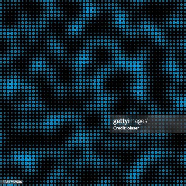 grid pattern of dots, size and fade connected - water surface level stock illustrations