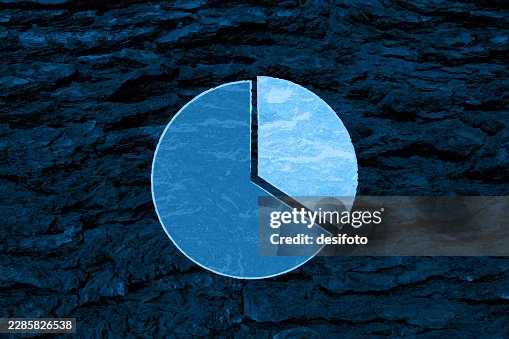 Divided split pie chart circle with a part separated over old rough rustic rock stone wall textured full frame all over pattern retro dark vector background like slide backdrop for market share reports of research analysis Divided split pie chart circle with a part separated over old rough rustic rock stone wall textured full frame all over pattern retro dark vector background like slide backdrop for market share reports of research analysis