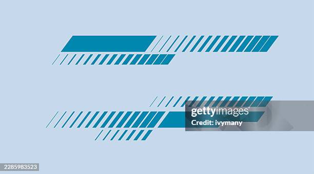 abstract blue slanted line car decal speed pattern design element label - car perspective stock illustrations