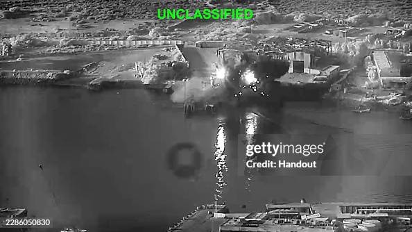U.S. Strikes Submarine And Ship Maintenance Facility In Iran U.S. Strikes Submarine And Ship Maintenance Facility In Iran