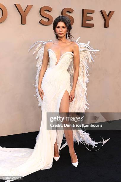 Zendaya attends the premiere of "The Odyssey" presented by Universal Pictures on July 14, 2026 in New York City.