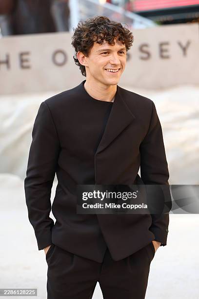 Tom Holland attends the premiere of "The Odyssey" presented by Universal Pictures on July 14, 2026 in New York City.