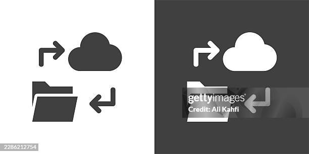 file transfer glyph solid icon. solid icon that can be applied anywhere, simple, pixel perfect and modern style. - information resources stock illustrations