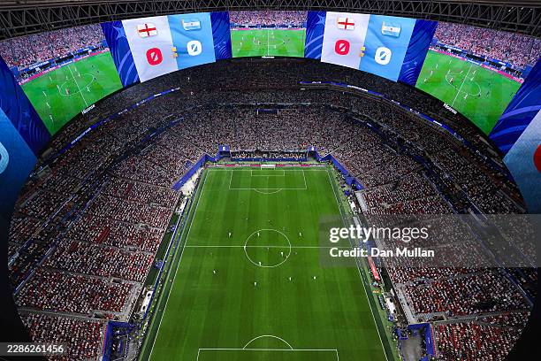 General view of kick off during the FIFA World Cup 2026 Semi Final match between England and Argentina at Atlanta Stadium on July 15, 2026 in...