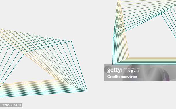 abstract color arranging motion geometric line pattern design material background - contract tracing stock illustrations