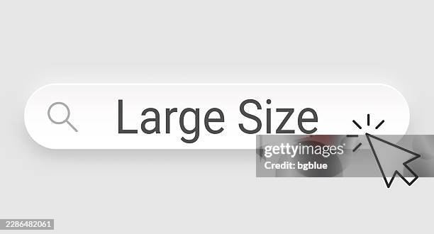 large size - search bar with cursor on blank background - biggest stock illustrations