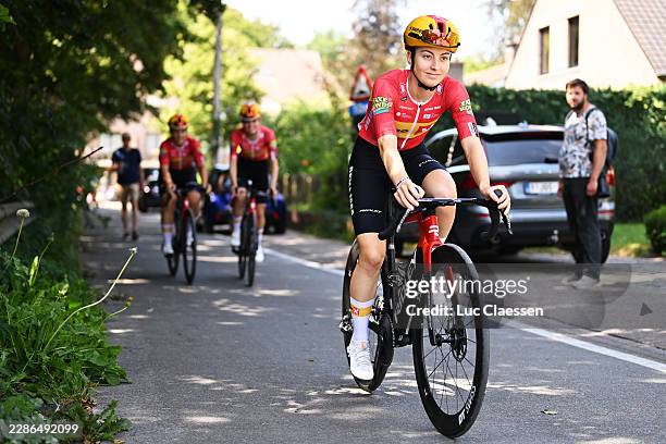 Francesca Pellegrini of Italy and Team Uno-X Mobility prior to the 12th Baloise Ladies Tour 2026, Stage 2 a 130.4km stage from Zulte to Zulte on July...