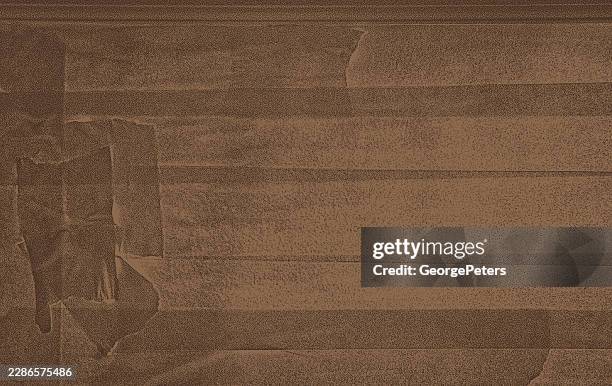 torn adhesive tape background - brown background texture stock illustrations