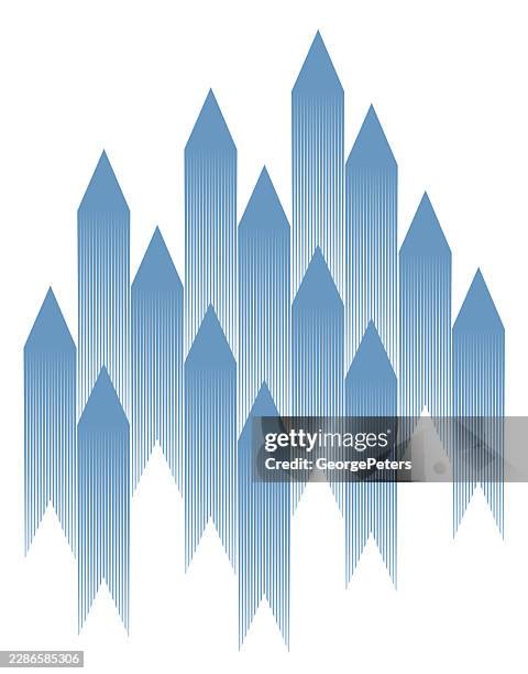 vertical arrow symbols, abstract background - fast forward stock illustrations