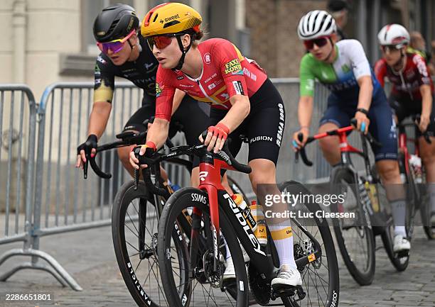 Francesca Pellegrini of Italy and Team Uno-X Mobility competes during the 12th Baloise Ladies Tour 2026, Stage 3b a 104.8km stage from Maaseik to...