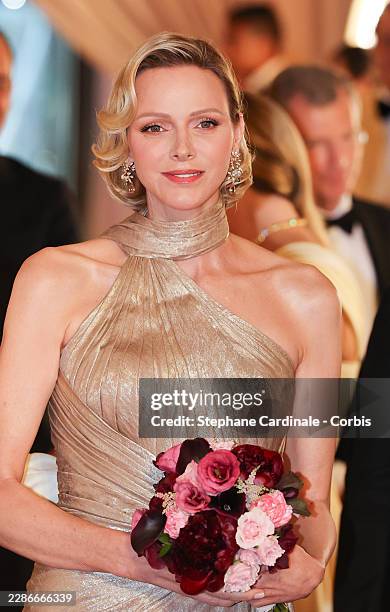 Princess Charlene of Monaco attends the 77th Red Cross Ball on July 18, 2026 in Monaco, Monaco.