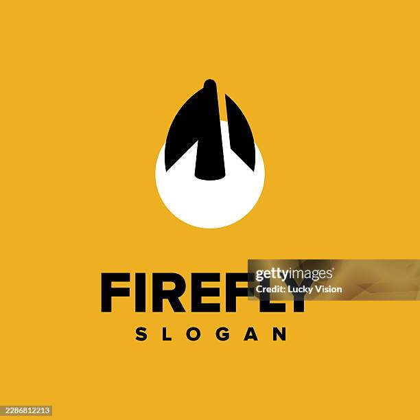 firefly logo stock illustration - lightning bugs stock illustrations