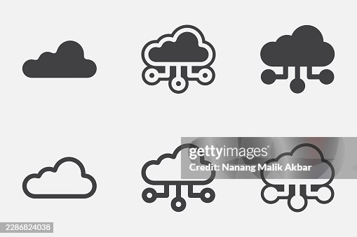 Cloud Computing Icon Set Cloud Computing Icon Set