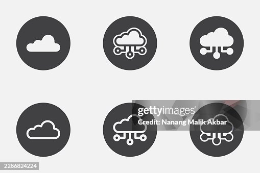 Cloud Computing Icon Set Cloud Computing Icon Set