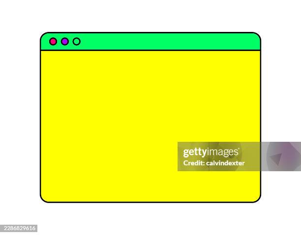 web browser with copy space - desktop computer mockup stock illustrations
