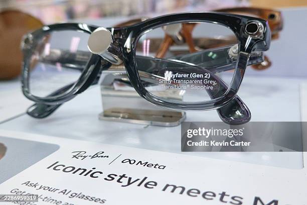 Ray-Ban Meta glasses for sale are displayed at a Target store on July 22, 2026 in Washington, DC.
