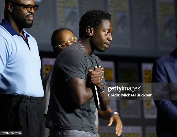 David Jonsson is announced as the new Black Panther at the Marvel Studios panel at the 2026 Comic-Con International: San Diego held at the San Diego...