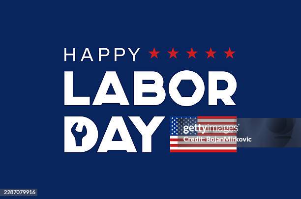 labor day banner, card, poster. vector - labor day stock illustrations