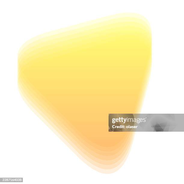 soft yellow and orange gradient form on a white background, with blurred edges and a smooth rounded triangular shape. - amber stock illustrations
