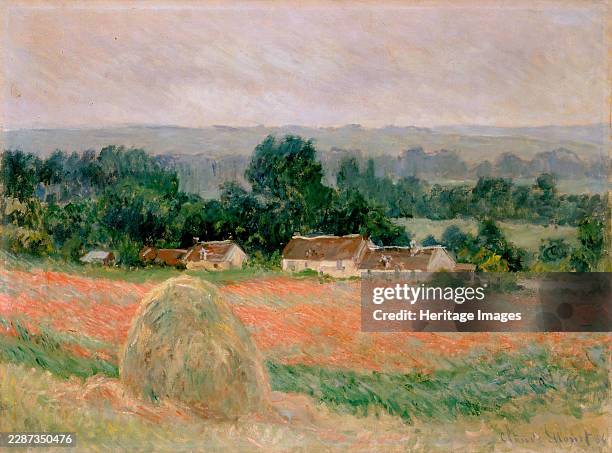 Haystack at Giverny, 1886. Creator: Claude Monet.