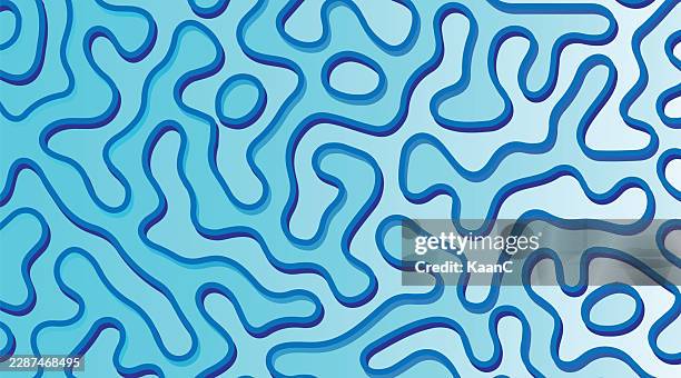 abstract organic dashed line pattern background vector illustration - amoeba shape stock illustrations