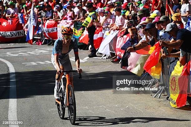 Thymen Arensman of Netherlands and Netcompany INEOS Cycling Team competes during the 113th Tour de France 2026, Stage 19 a 127.9km stage from Gap to...