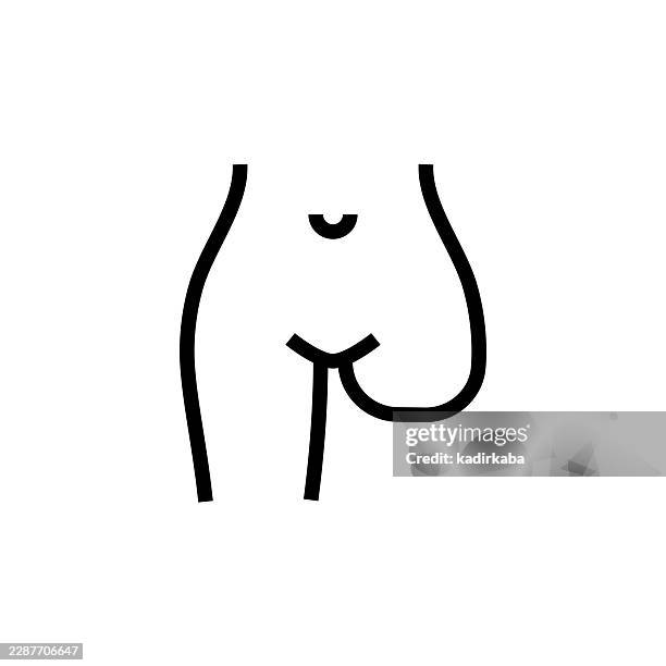 limb loss line icon - amputee stock illustrations