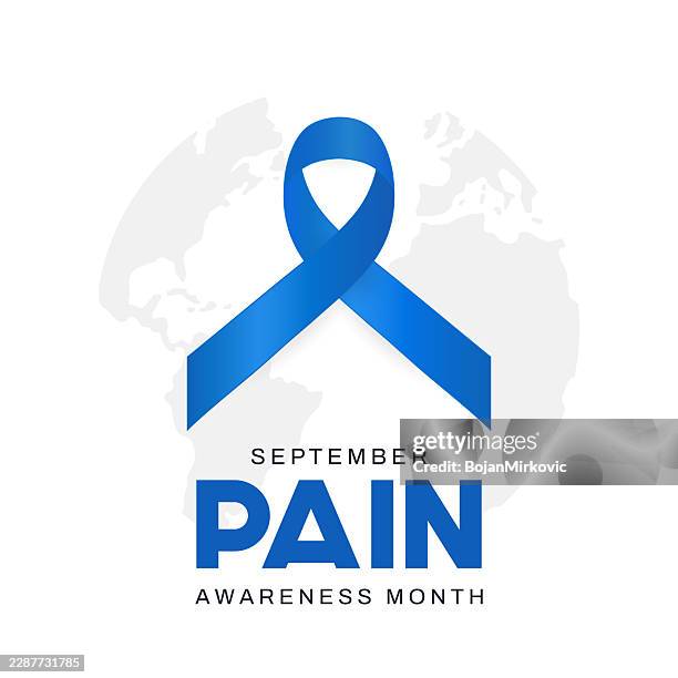 pain awareness month poster, september. vector - swelling icon stock illustrations