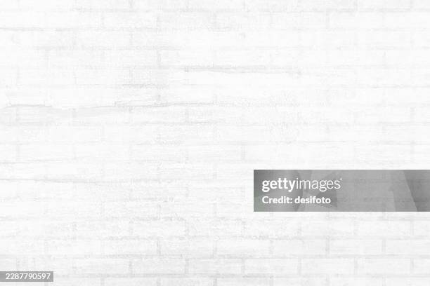 old weathered distressed light gray white cracked brick wall vector background that is rough rustic old whitewashed - stone wall texture stock illustrations