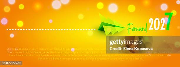 new year 2027 and beyond with space for text, creative modern banner. - beyond stock illustrations