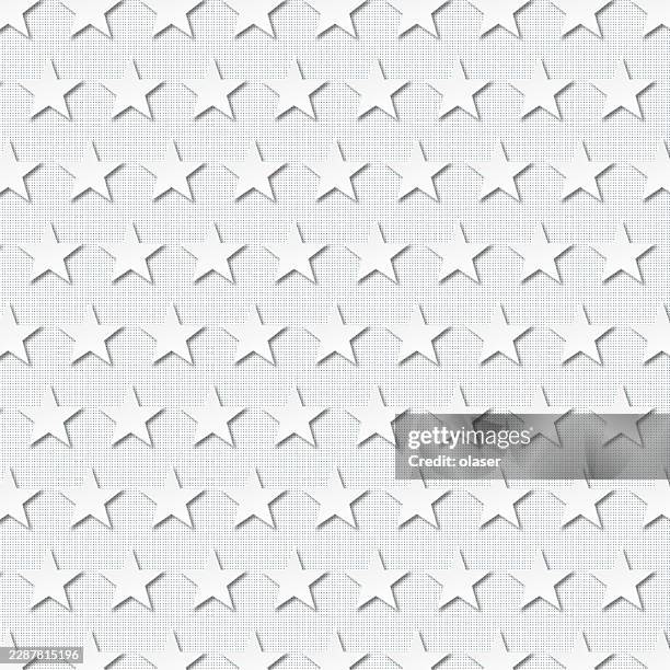 white embossed star pattern on a pale textured surface, creating a subtle repeating design with soft shadows and a clean, minimal look. - gray matte background stock illustrations