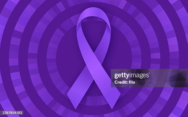purple cause ribbon background - epilepsy stock illustrations