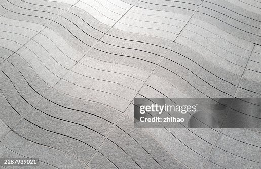 Wavy Patterned Concrete Surface Wavy Patterned Concrete Surface
