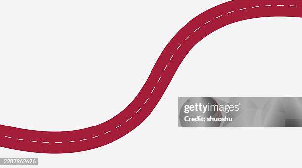 color road sign vector template,highway marking isolated pattern - road side view stock illustrations