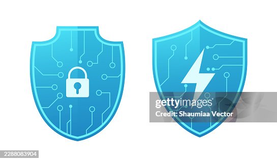 Blue Circuit Board Data Vector with AI Shield and Padlock for Locked Data, Cyber Security Concept, Cloud Computing, Wireless Network Technology, Firewall Protection, and Antivirus Illustration Blue Circuit Board Data Vector with AI Shield and Padlock for Locked Data, Cyber Security Concept, Cloud Computing, Wireless Network Technology, Firewall Protection, and Antivirus Illustration