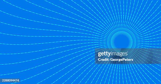 concentric circles and light beams abstract background - energy efficient heating stock illustrations