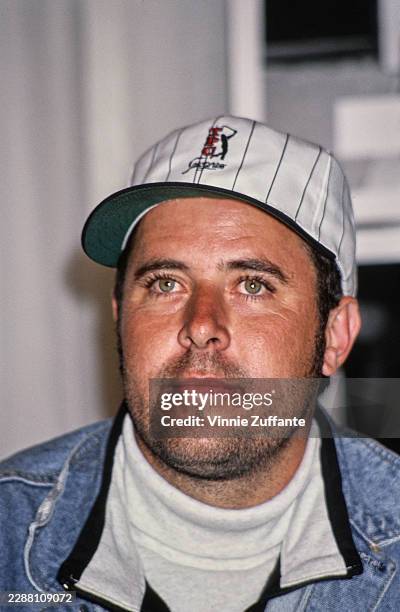 American singer-songwriter and musician Vince Gill attends the record release press conference for 'Rhythm, Country & Blues' - an album featuring...