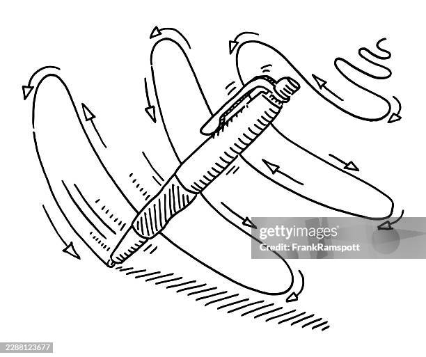 swinging pen lines exercise drawing - empty swing stock illustrations